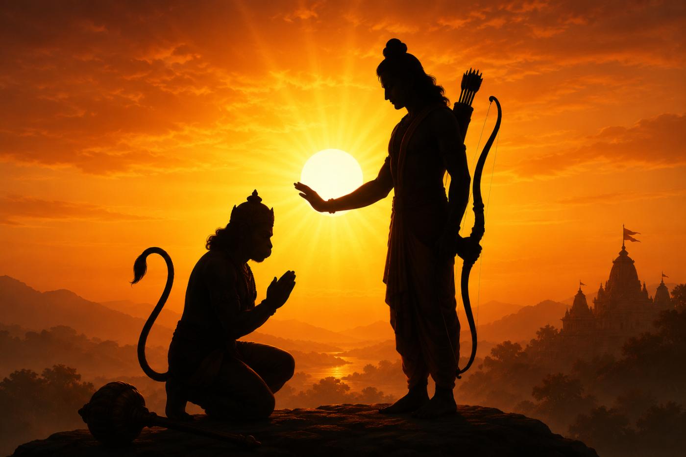 Lord Rama blessing Hanuman 2026 MTN